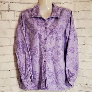 🌹5/$25 Sale Blair button down long sleeve flannel blouse small